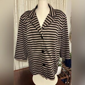 BFA Classics Tan & Black Blazer 1X